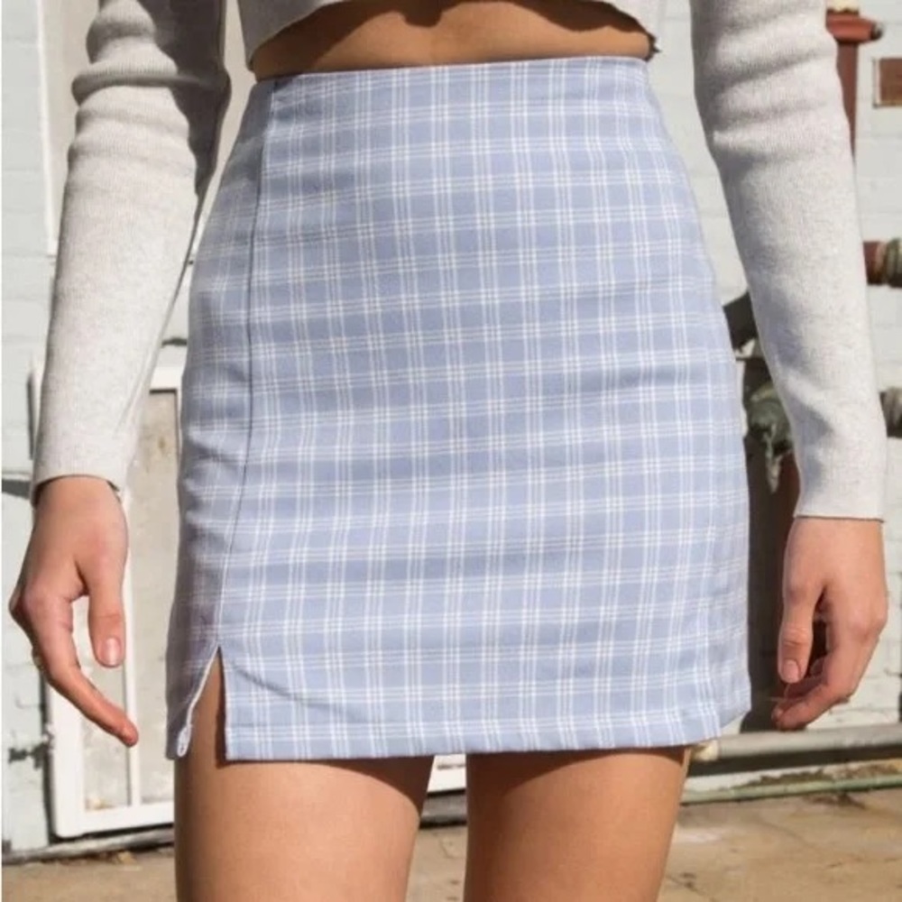Brandy plaid skirt
